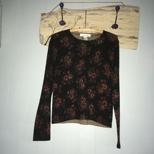 Jones New York floral sweater M